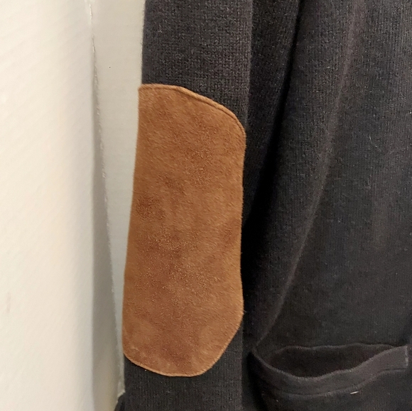 Polo Ralph Lauren merino wool sweater elbow patches Large Button Up Cardigan LT - Picture 3 of 13